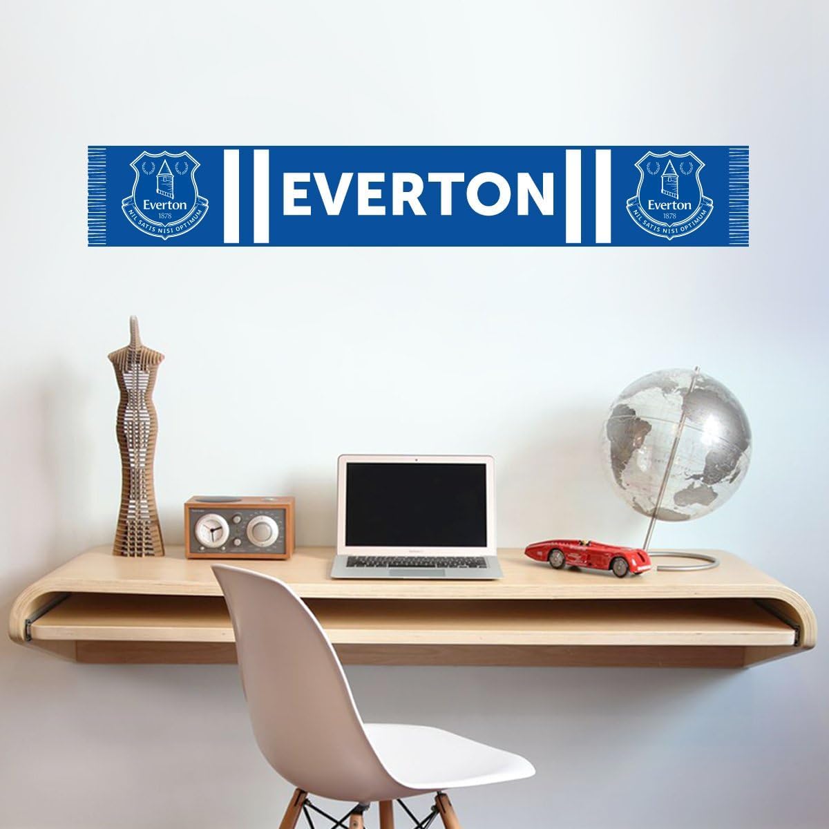 Beautiful Game Everton Football Club Official Bar Scarf Wall Mural Sticker (120Cm X 20Cm)