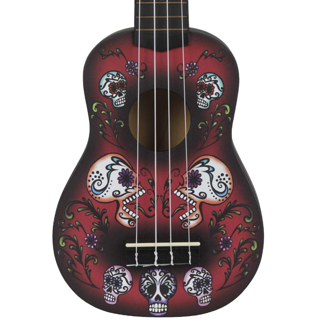 Ukulele 53,3 cm modello teschio ukulele pratica strumento mini chitarra strumento a corda, ukulele
