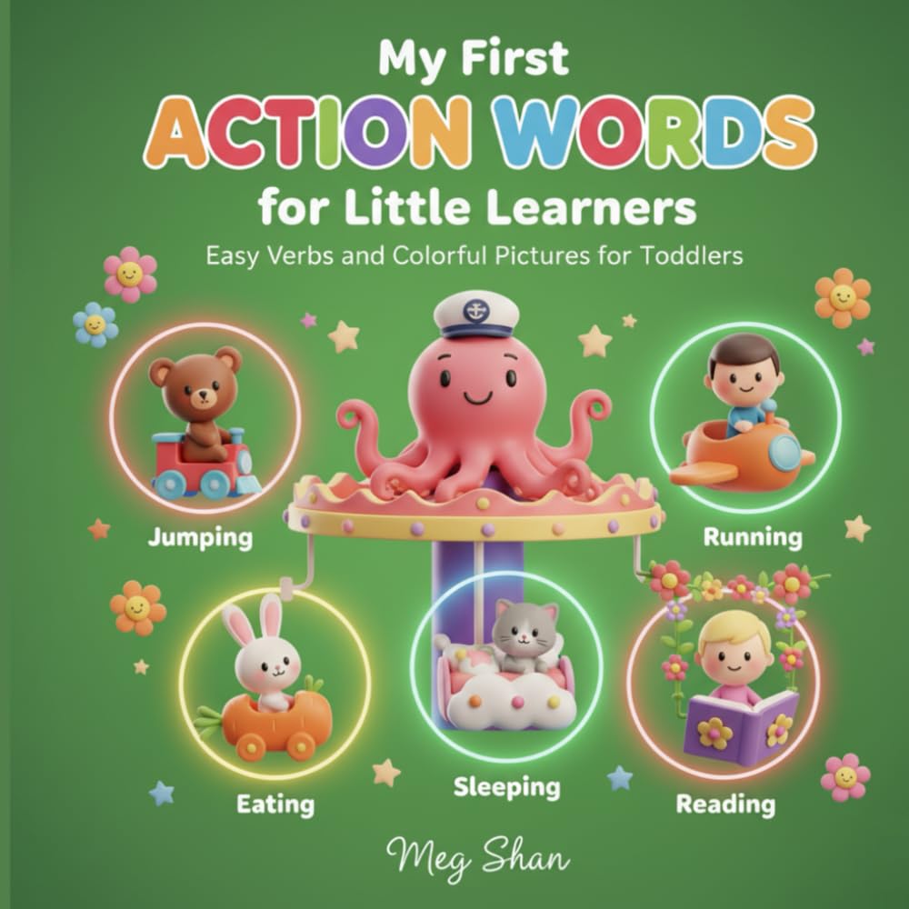 My First Action Words for Little Learners: Easy Verbs and Colorful Pictures for Toddlers