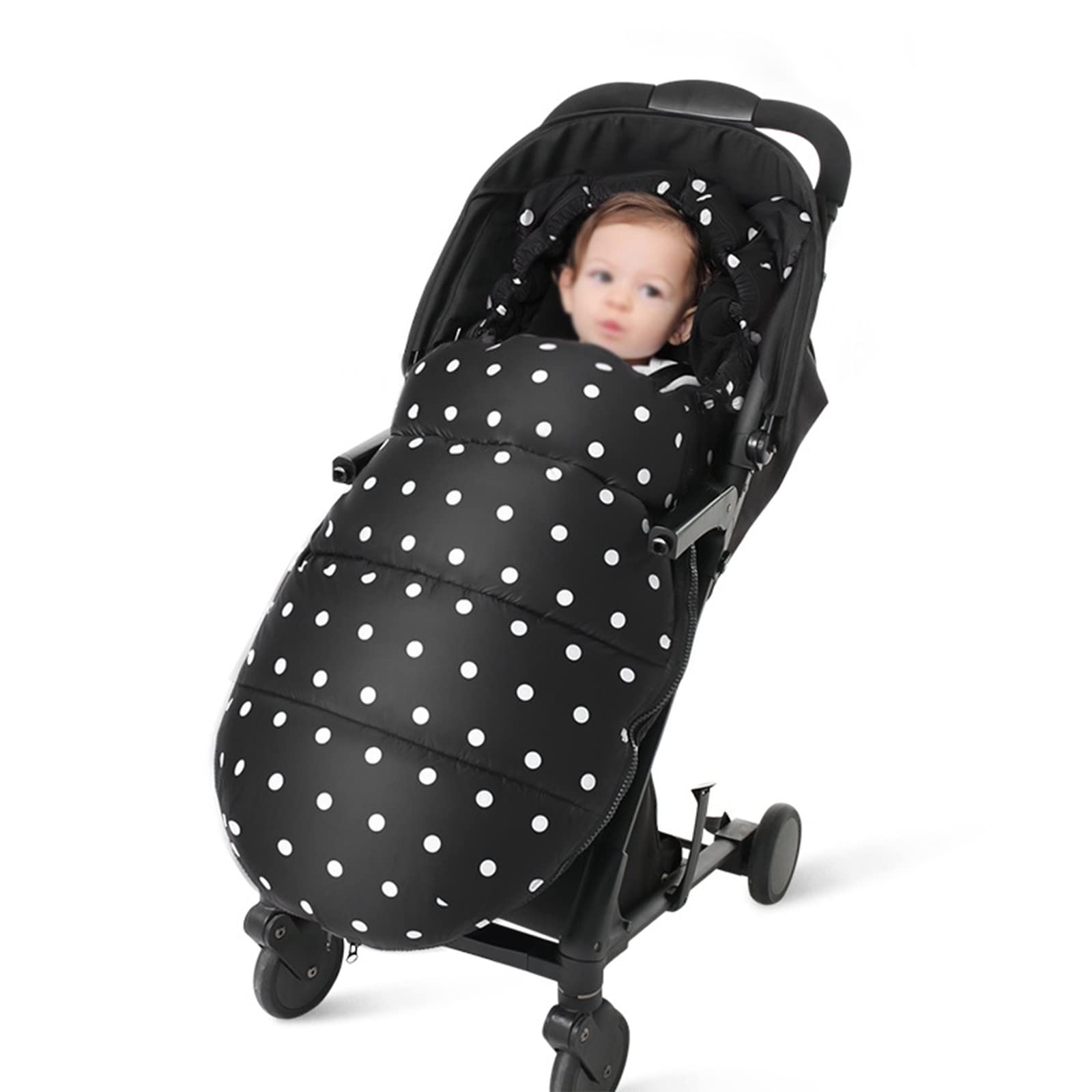 Sacco a Pelo per Passeggino Invernale, Sacco a Pelo Universale per Passeggino, Caldo Velluto Spesso Impermeabile Antivento Staccabile, per Passeggino, Carrozzina