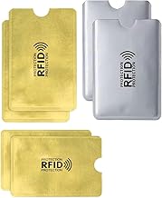 GUTEINTE Custodie per Carte di Credito, Custodie Blocco Rfid, Schermatura Bancomat, Custodia Protettiva RFID, Anti Smagnetizzazione Casi di Carta per Carta d'identità, 10 pezzi