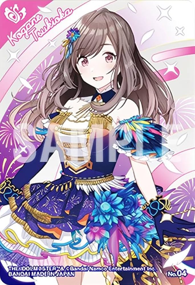 月岡恋鐘 パシャっとチャレンジ カードフォリオ 缶バッジ シャニマス