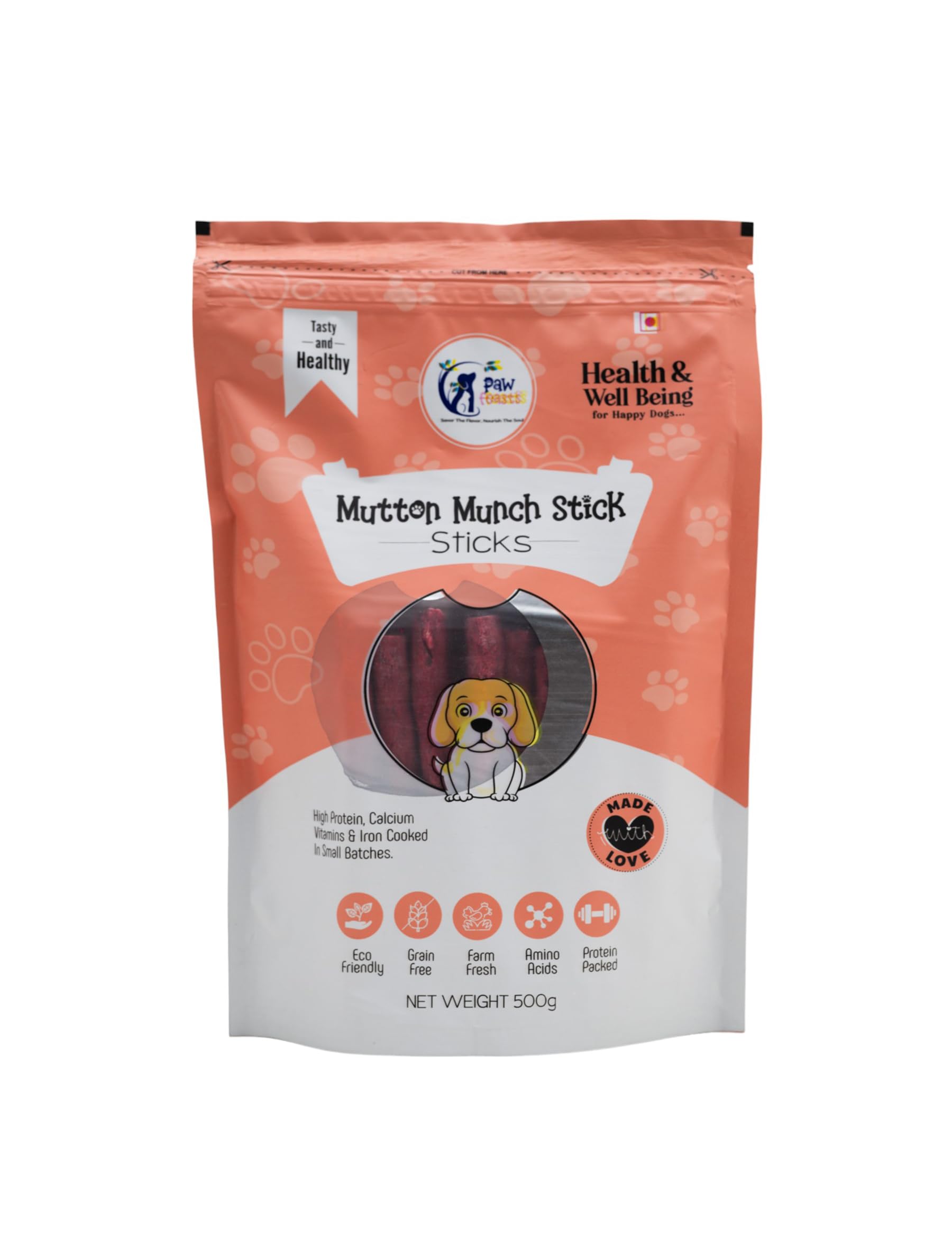 PAW FEASTS Delicious Dog Munchy Sticks for High Protein and Calcum Vitamins and Iron Zip Lock Pack for Treat Snacks for All Breed Dogs (Juicy Mutton Munch Stick) (500 Gm) Mutton Treats (B0CPYGP99Y) Amazon Price History, Amazon Price Tracker