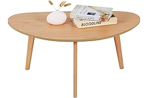 FIRMINANA Oval Tan Coffee Table