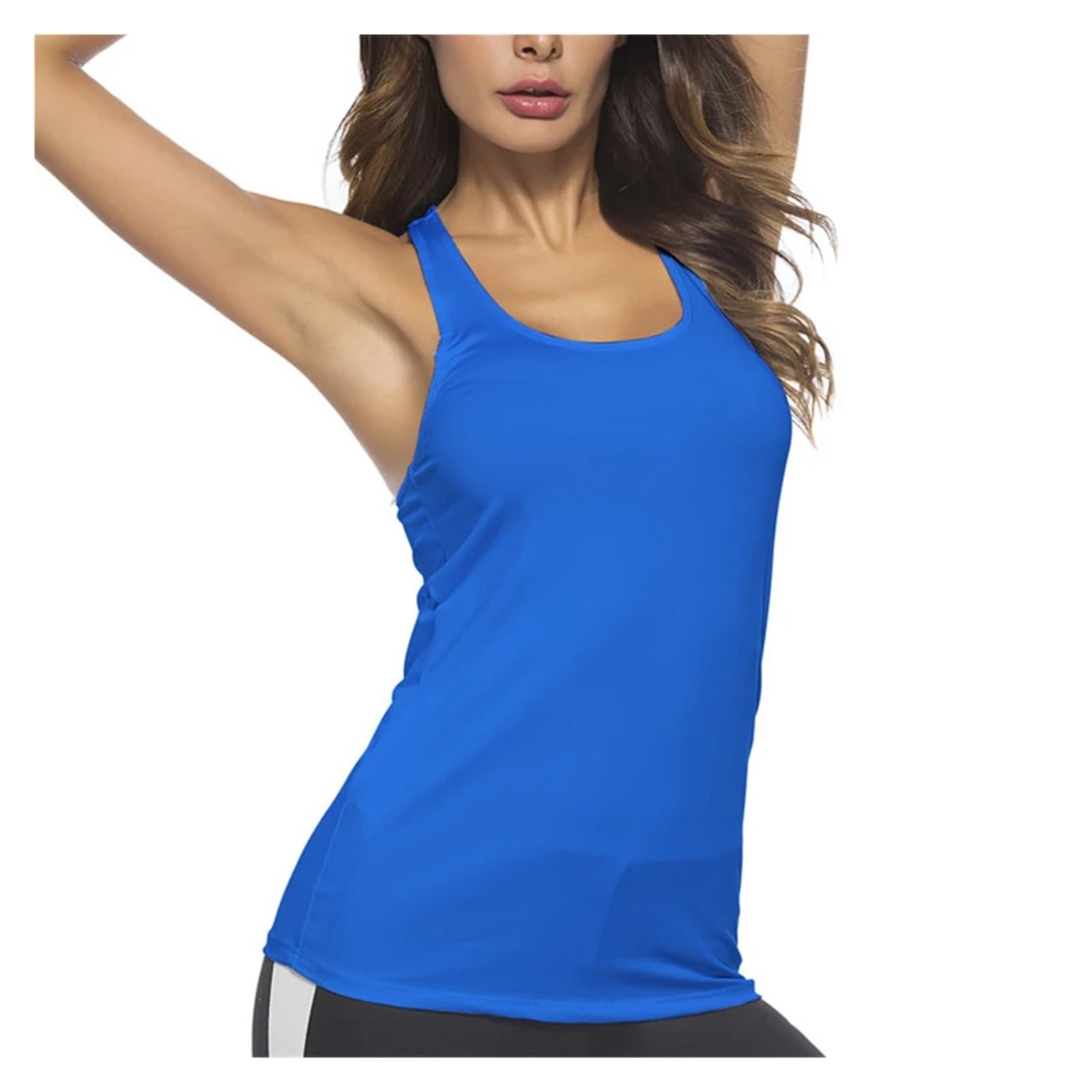 Maglietta da Yoga Camicia da Yoga Sport Running Gilet ad Asciugatura Rapida Camicia Aderente for Abbigliamento Fitness da Donna(F,L)
