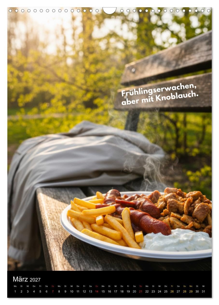 Taxi-Teller-Kalender (Wandkalender 2027 DIN A3 hoch), CALVENDO Monatskalender: Taxi-Teller – Imbiss-Realität - Kult-Food Deutschland (CALVENDO Lifestyle)