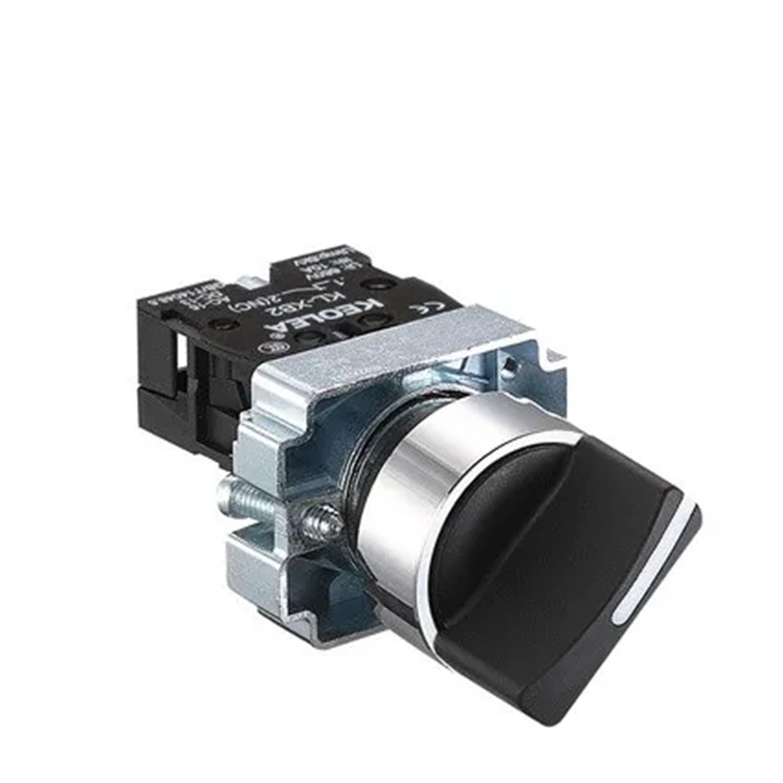 Bouton noir 3 positions pour commande rotative et circuit électrique - 6