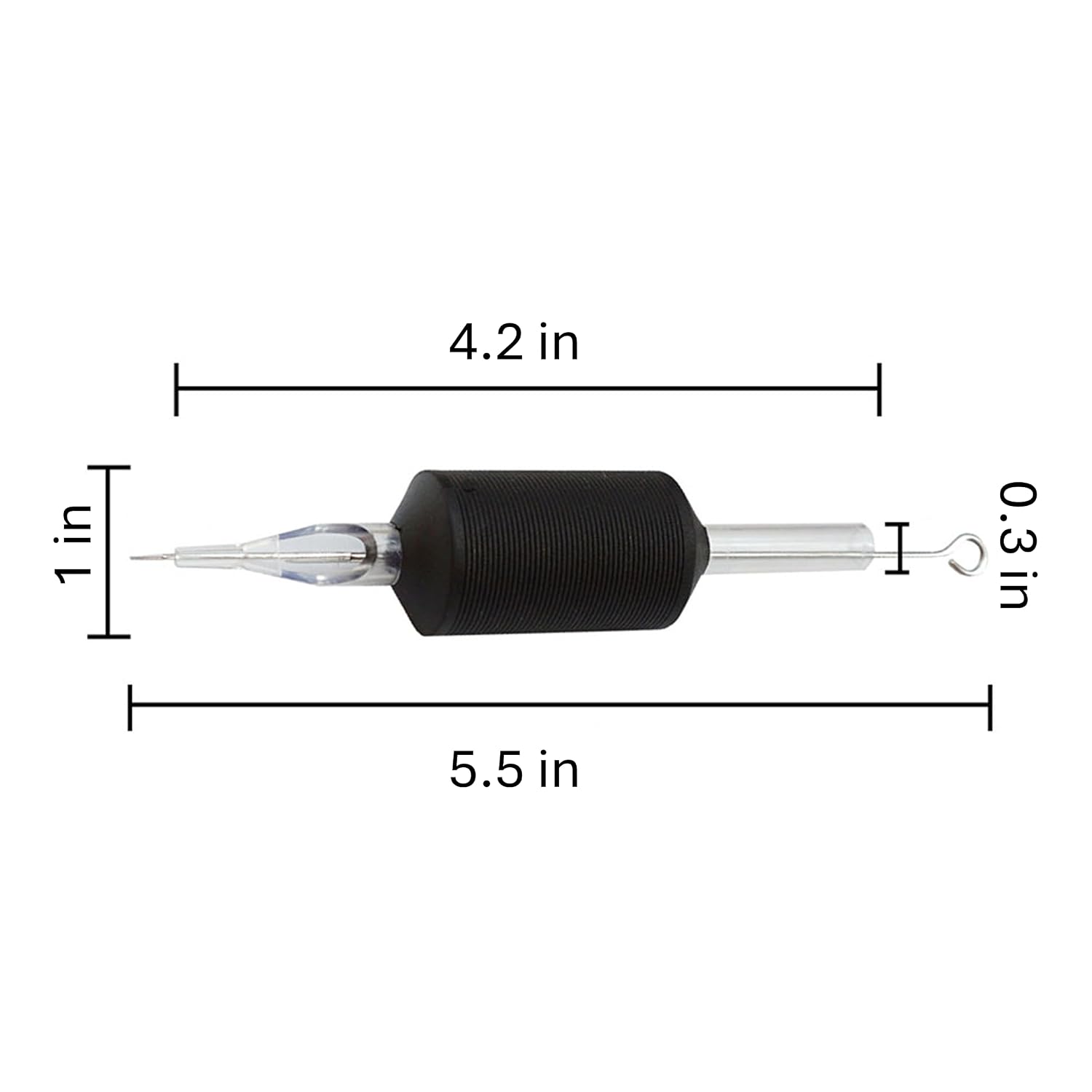 Tattoo 20Pcs of Sterilized Disposable Matching Standard #12 Round Liner Needles & 1-inch Round Tubes Combo 3RL, 5RL, 7RL, 9RL, 11RL, 14RL, 18RL - for Tattoo Machine (11 Round Liner)