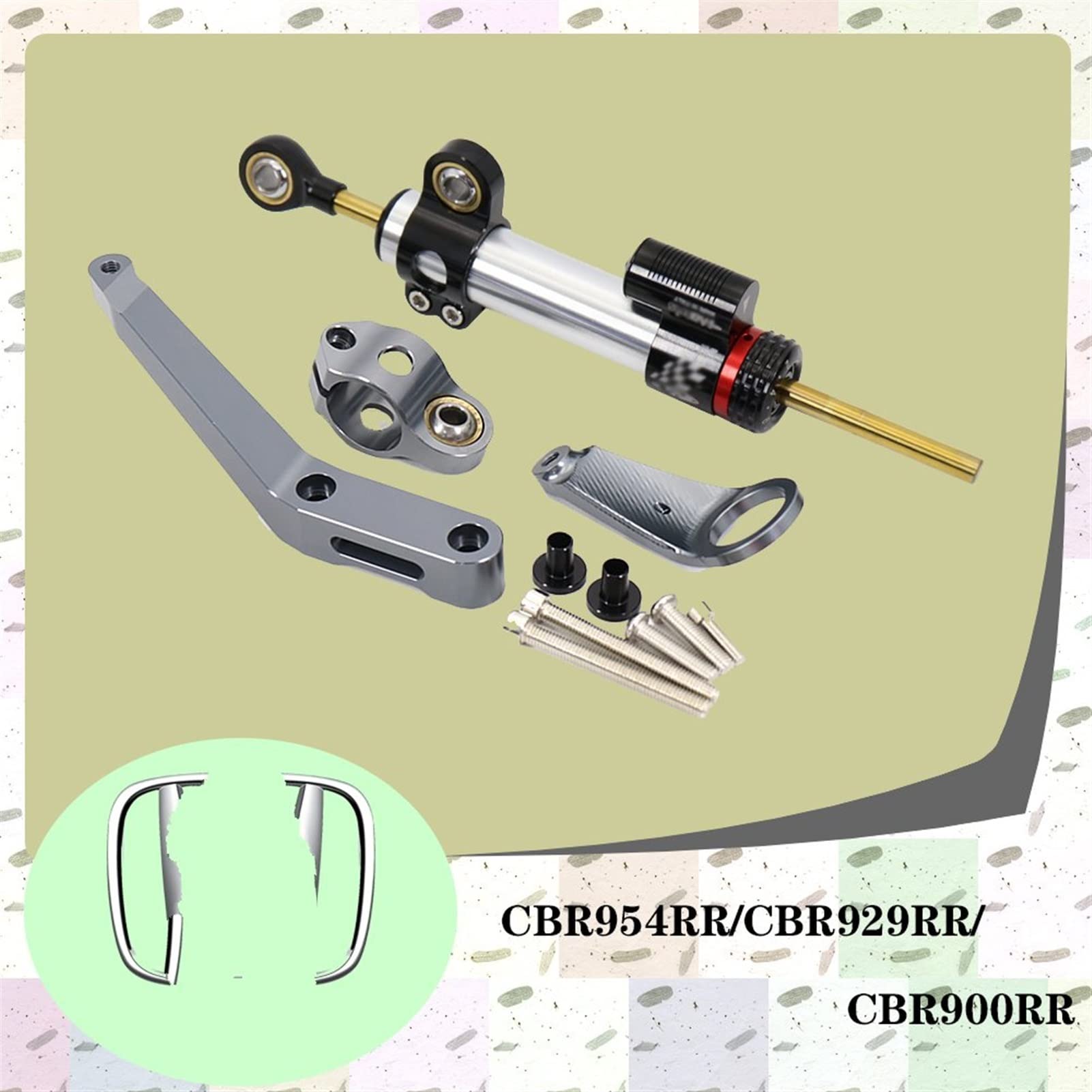 Kit Montage Amortisseur De Direction YSS - Kawasaki Z 800 2013-2016