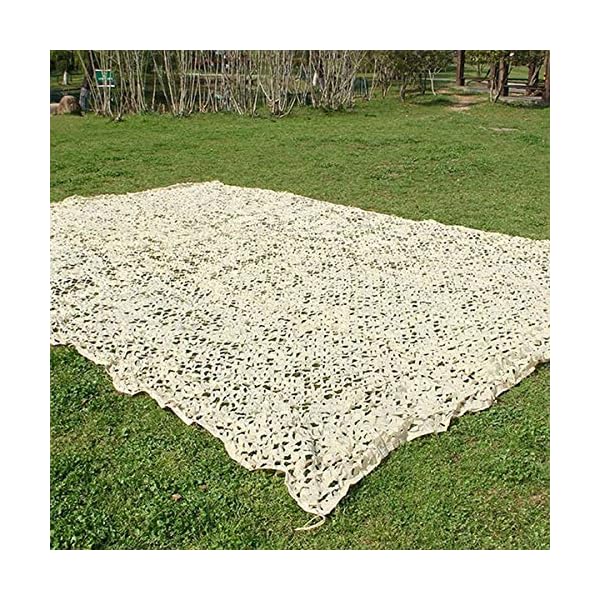 Touguqing Tarnnetz 2x3m Beige Camouflage Netz Sonnenschutz Tarnung Net Leichte Camo Abdeckung für Outdoor Camping Jagd… – Bild 8