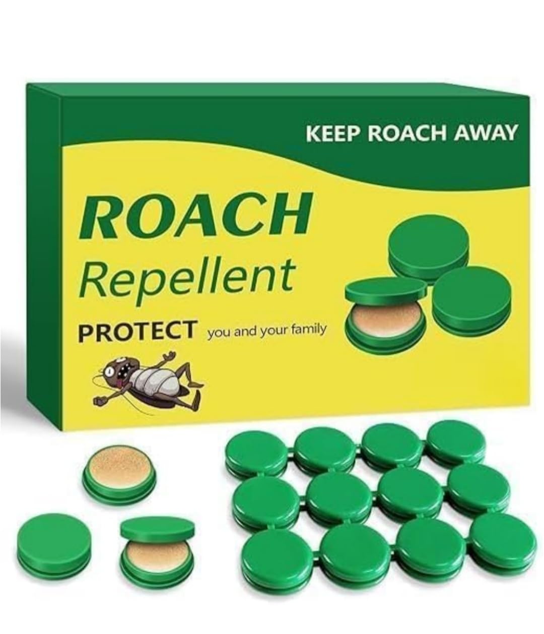 SEINON'S 12pcs Cockroach Killer Gel for Home Strong Kitchen | Anti Cockroach Gel & Insects Killer for Kitchens, Rooms, Cabinets, Bathrooms| Easy & Safe to Use | Eco friendly | 12 pcs BOX