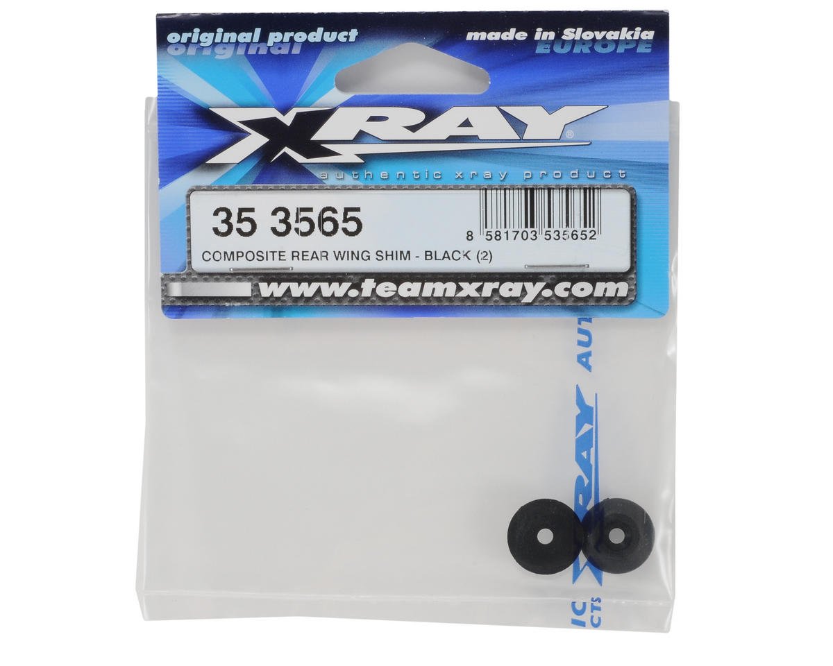XRAY Composite Rear Wing Shim - Black (2)