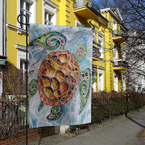 Chic D Sea Turtle Garden Flags Double Sided House Decor Mini Yard Banner,100% Polyester #TOP2