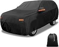 XAUTOHAUX Waterproof Car Cover for Ford Expedition - Outdoor Full Protection Rain Snow Sun Hail 210D-PU with Side Zipper