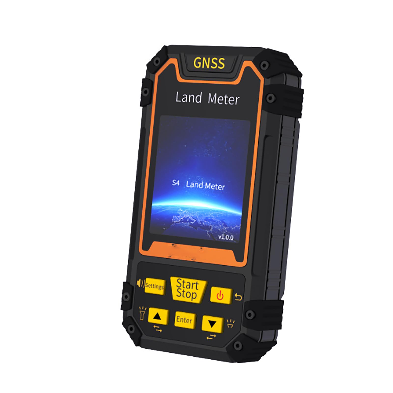 Ręczny miernik lądowy GPS, wysoka dokładność, sprzęt do nawigacji w czasie rzeczywistym z ekranem LCD 2,8", do lasów, pól uprawnych, górnictwa, jeziora, ładowalny