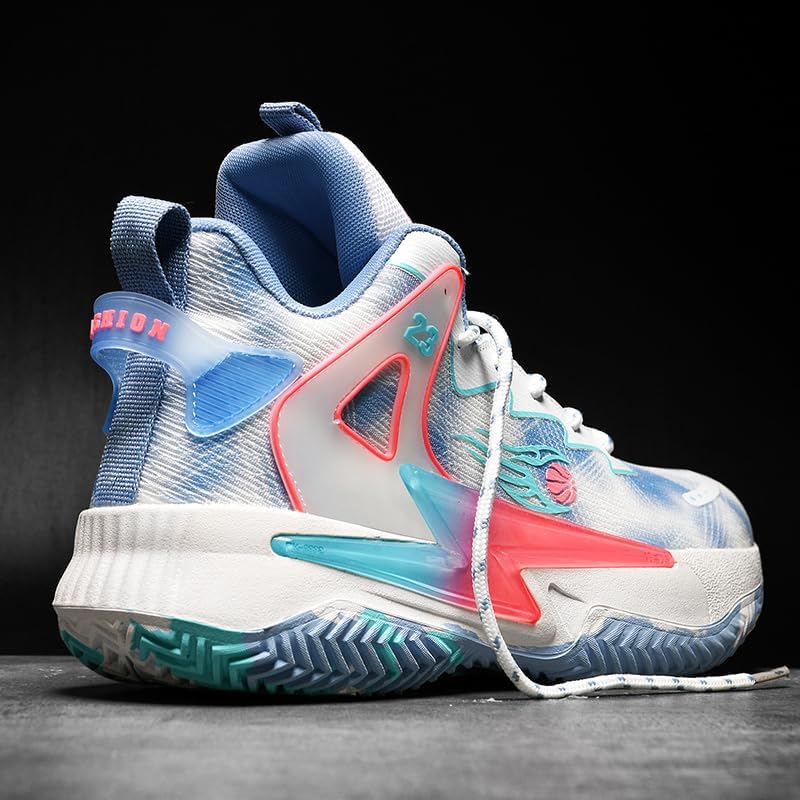 Basketball Shoes for Womens and Mens, Breathable Non Slip Outdoor Casual Unisex-Adult Fashion Sneakers - Image 4