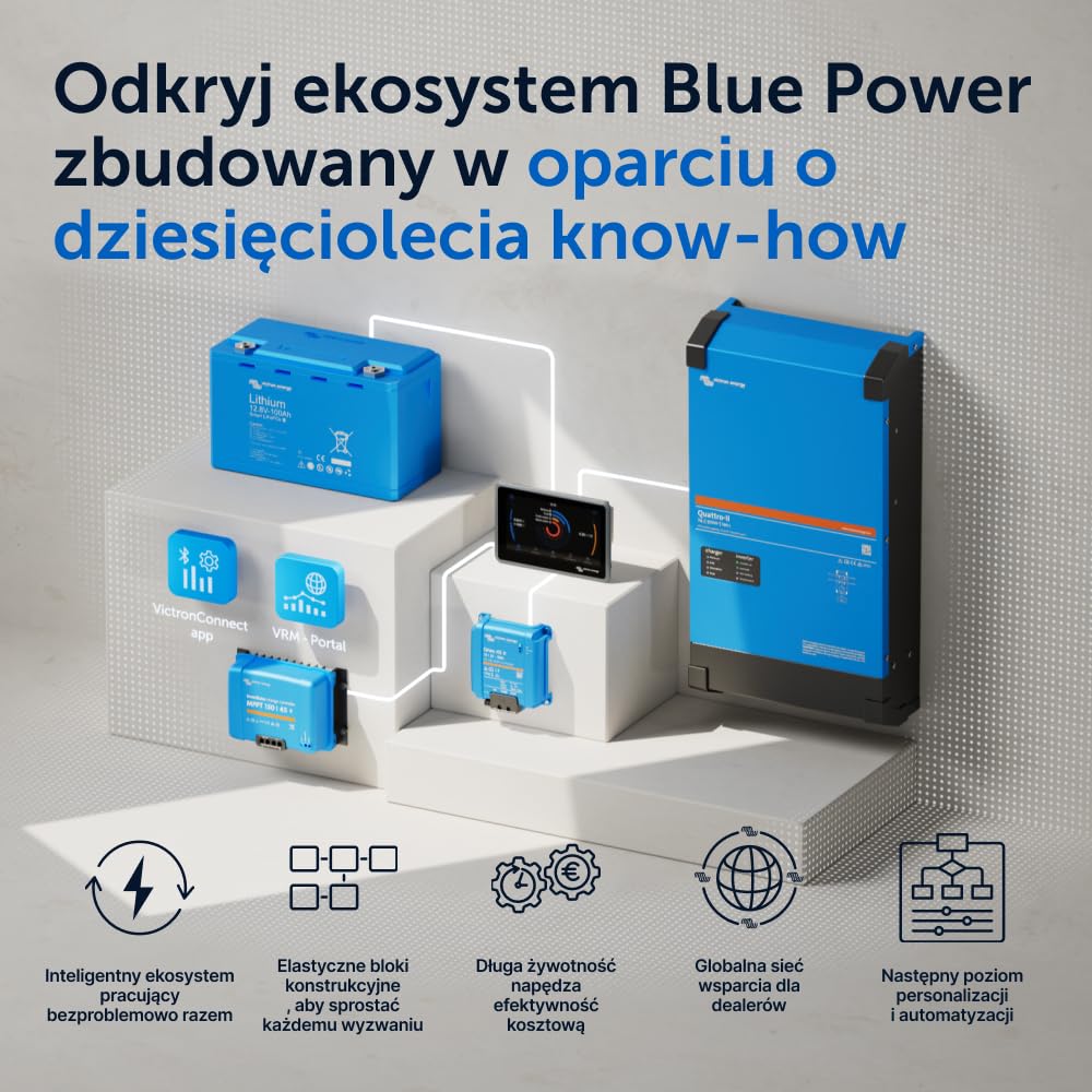 Victron Energy SmartSolar MPPT 150V 35 amp 12/24/36/48-Volt Kontroler Ładowania Słonecznego (Bluetooth)