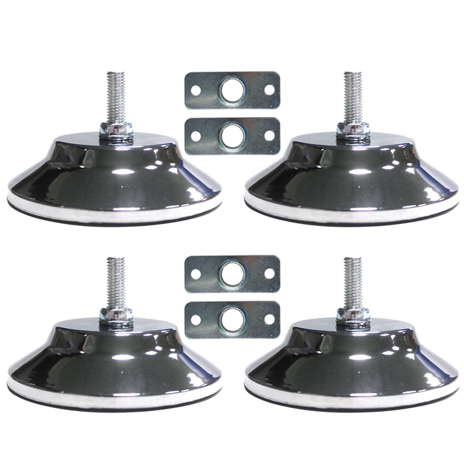 Pack of 4 Billiard Table Leveling Feet, Metal Billiard Table Leg Leveler Stainless Steel Adjustable Metal Table Height Raiser