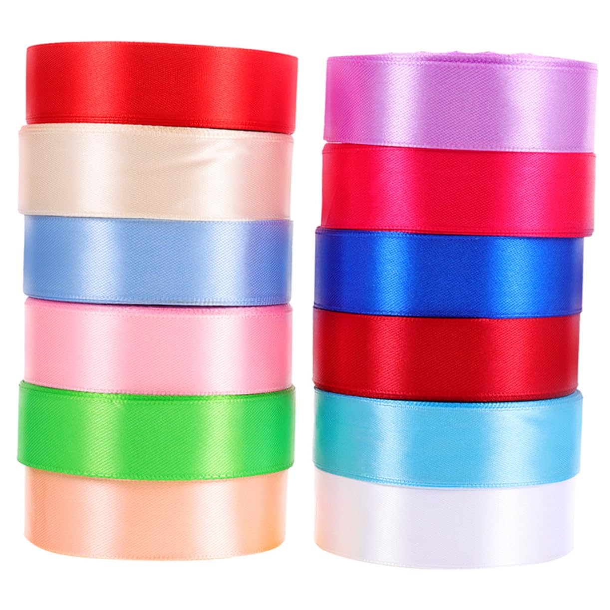 Gatuida 12rollen Bunte Geschenkbänder für Bastelarbeiten Geschenkverpackungen Partydeko Tortenbänder Diy-projekte aus Polyester Einfach Zuschneiden Vielseitig Einsetzbar Zufällige Farbe