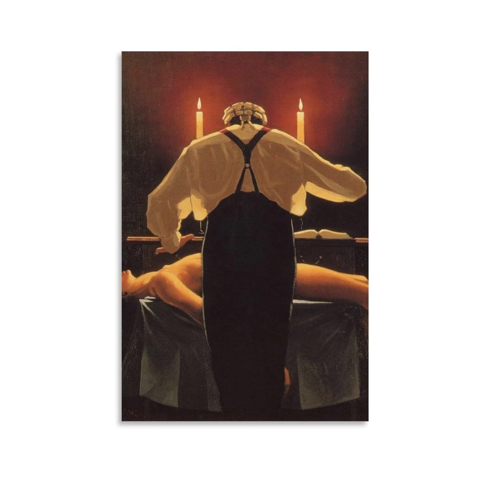 Generic The Administration of Justice by Jack Vettriano Wall Art Poster Canvas Print 16x24inch (40x60cm) for Multiple Rooms