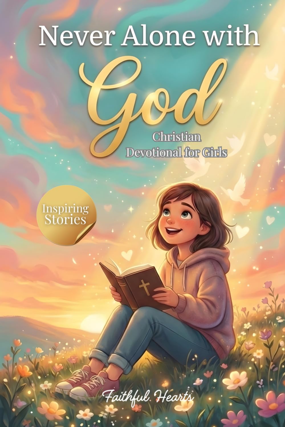 Never Alone with God – Christian Devotional for Girls: Inspirational Stories of God’s Love, Faith, Courage, and Friendship