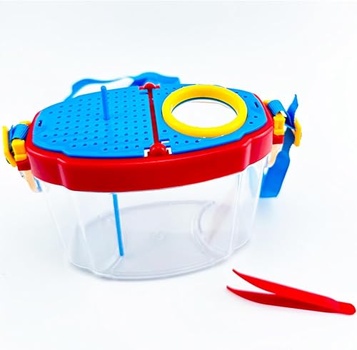 Juguetes de exploración de la naturaleza, juego de caja de observación de insectos vivaria con función de lupa, kit explorador de errores, juego