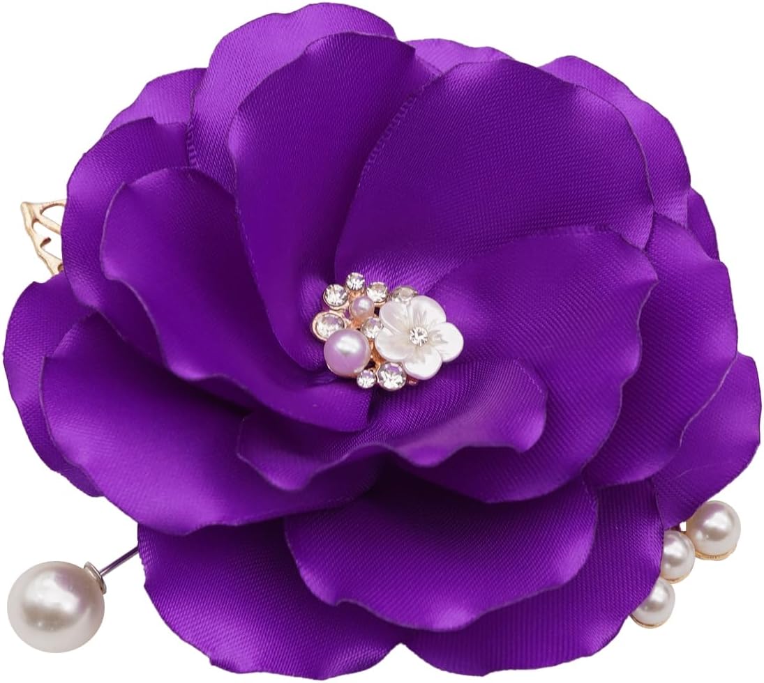 Fabric Flower Brooch Pin By NhanDo Handmade  Floral Brooch Pin, Handmade Gift Ideas, Gift for her, Gift For Mom, Bridesmaid gift, valentines day gifts