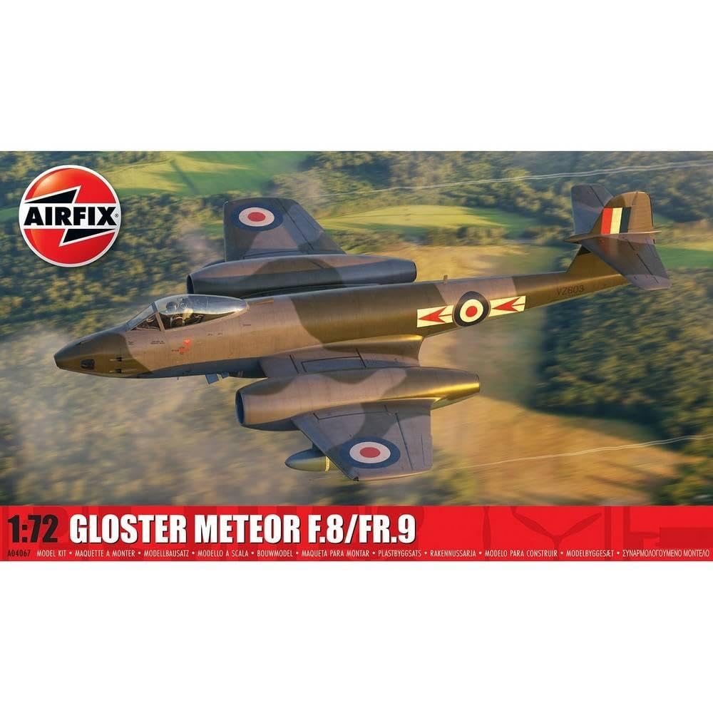 Airfix A04067 Gloster Meteor F,8, FR,9 Plastic Model Kits, Un-Painted