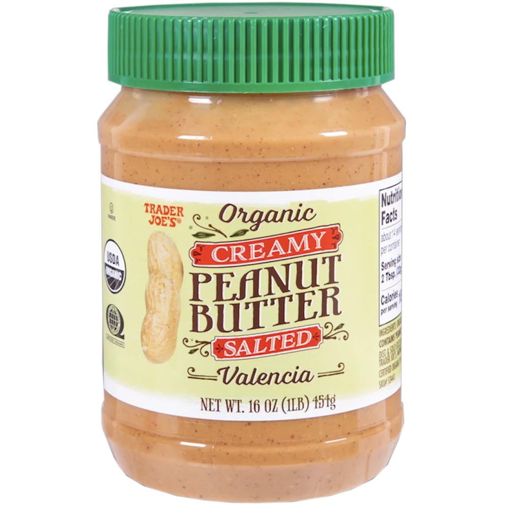 Trader Joe's Organic Peanut Butter Creamy and Salted, 1 lb