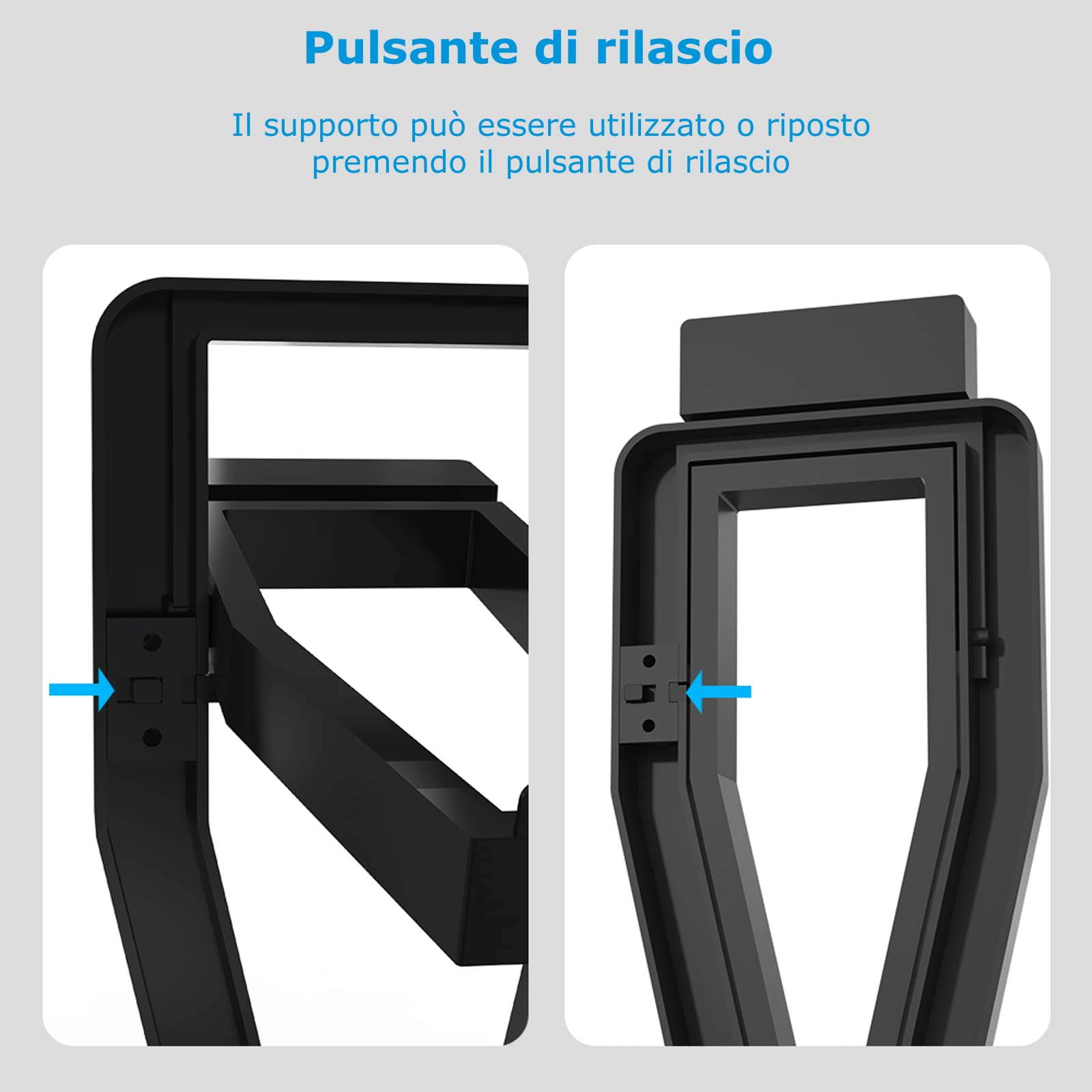 Digicharge Supporto per cuffie VR per Oculus Meta Quest 3S / Quest 3 / Quest 2 / PS VR Display Mount Station per cuffie e controller touch, supporto di archiviazione VR con base per controller