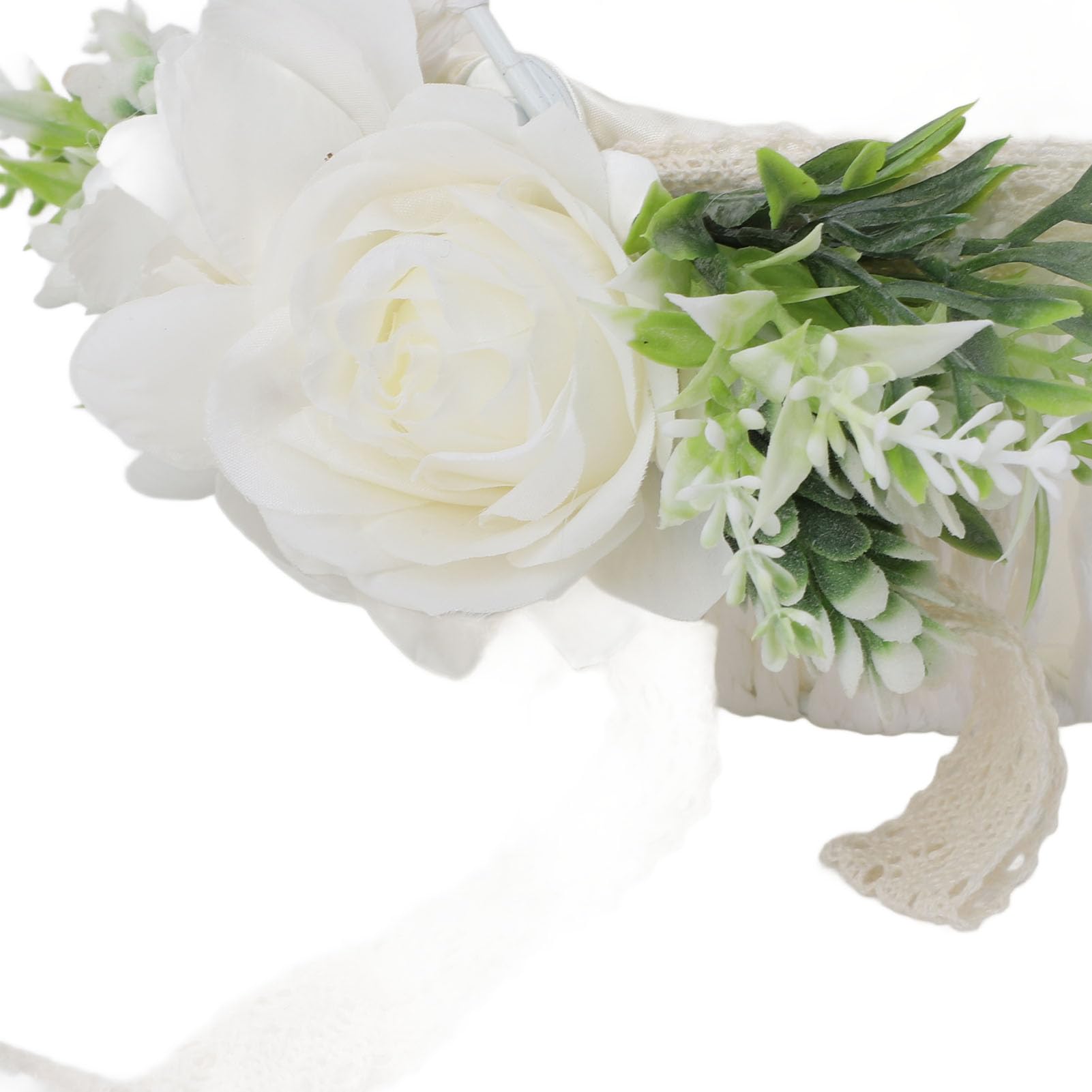 Hochzeits-Blumenmädchenkorb, elegant, handgewebt, Hochzeitsblumenkorb für Brautparty, leichtes und romantisches Design (5799)