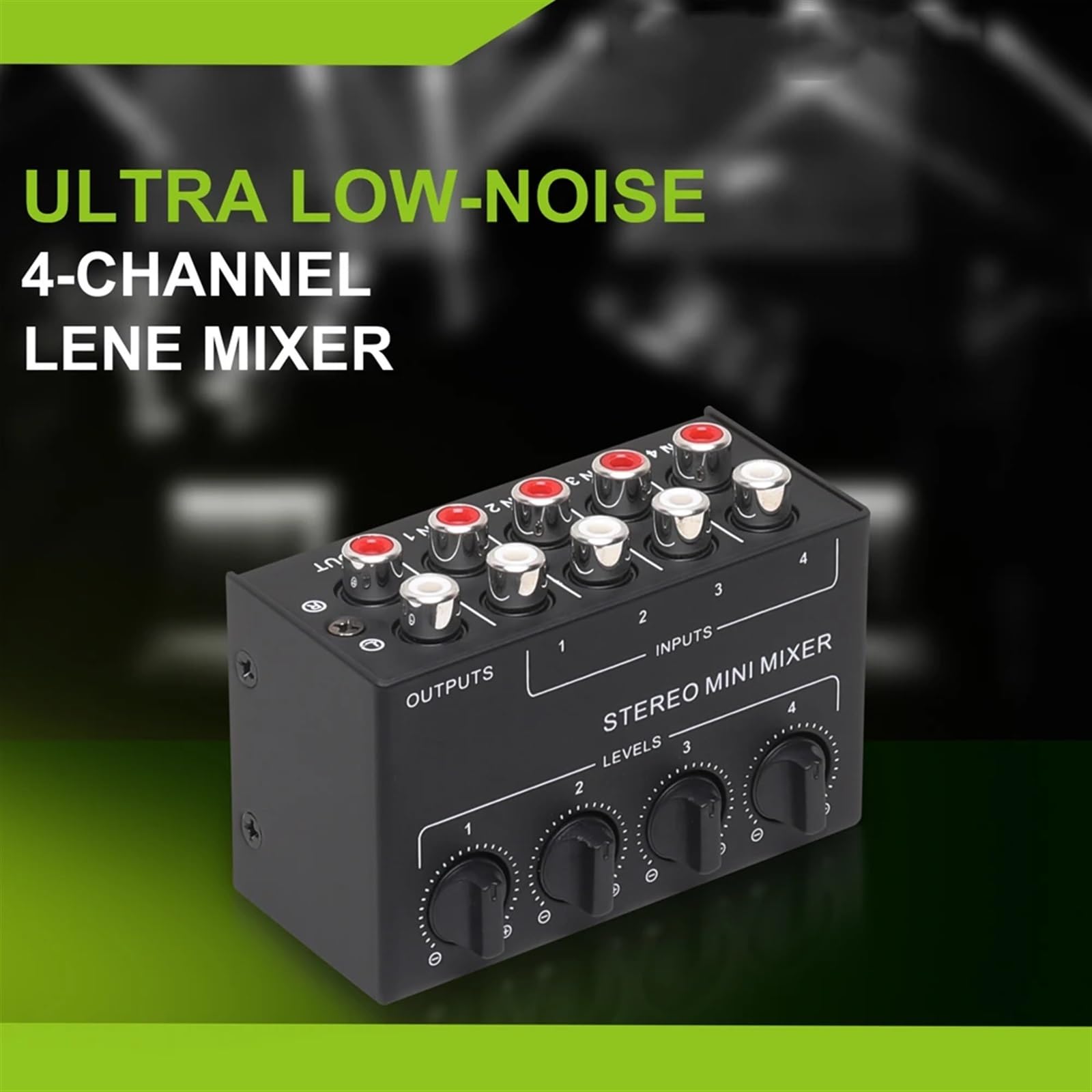 CX400 Mini Passive Stereo Mixer RCA 4-Channel Small Au-dio Dispenser for Live Studio DJ Equipment per DJ professionisti