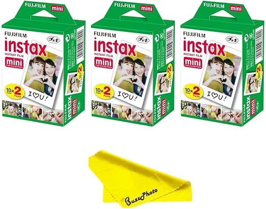 Fujifilm Instax Mini Instant Camera Film, Twin Pack (60 Sheets)