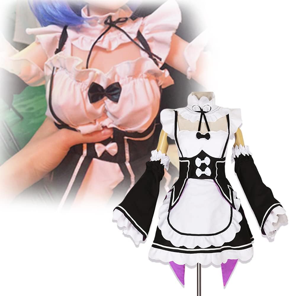 Puppenkleidung für 81,3 - 40 Zoll Puppen 80 ~ 100 cm Puppenkleidung Dienstmädchenkleidung Rem Cosplay Set 80 ~ 100 cm Lebensgröße Puppenkleidung Büste 50 cm Puppen-Outfits