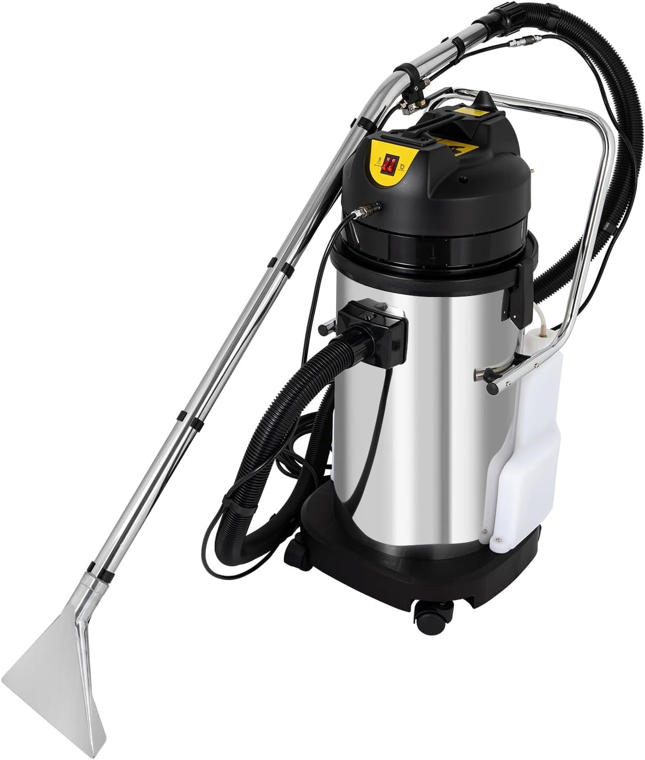 Aspirapolvere professionale 3 in 1 per tappeti e tappezzeria, ideale per divani, tende e tessuti, con testina piatta/asciutta/ad acqua e spazzola rotonda.