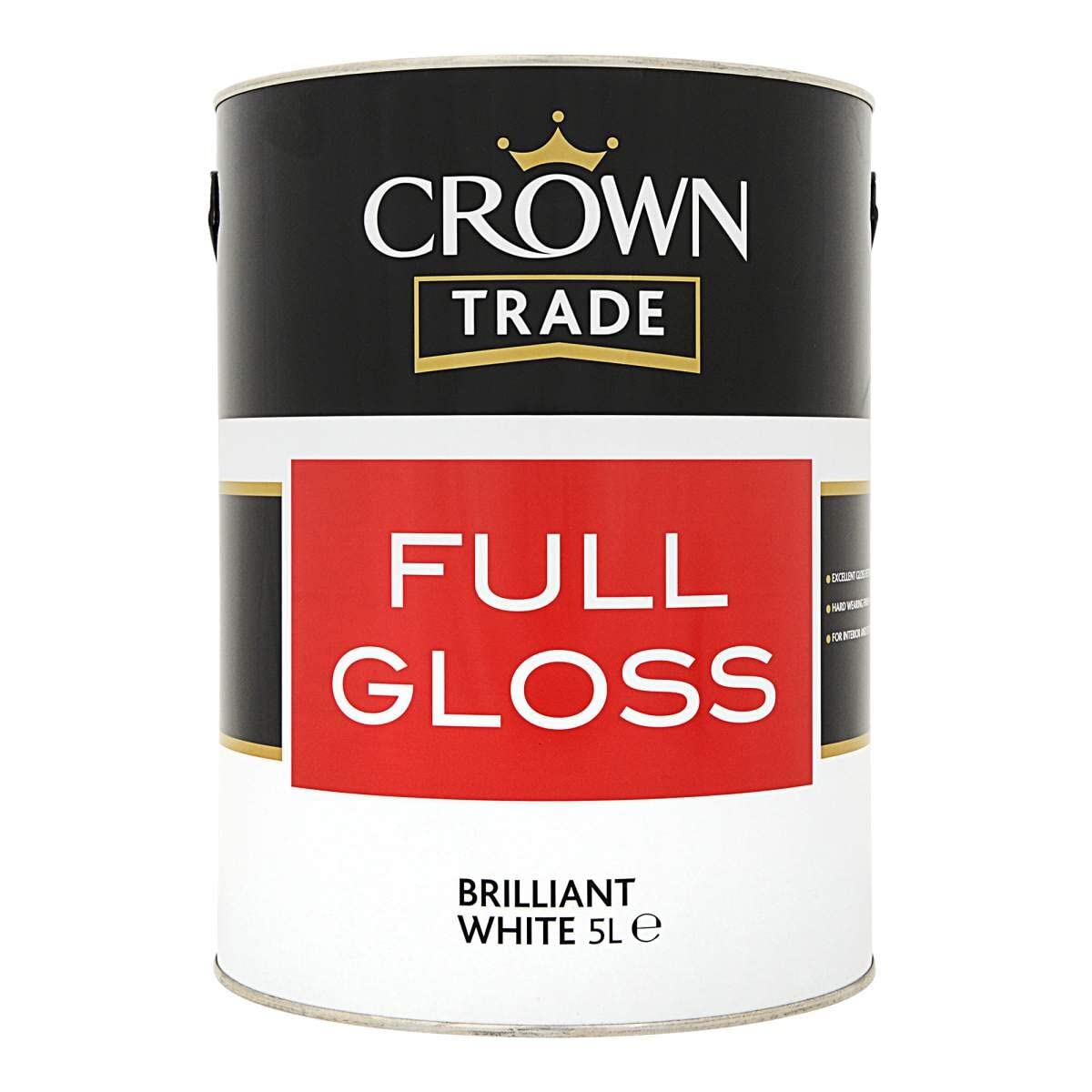 Crowntrade White Crown Trade Gloss Brilliant 5L Large
