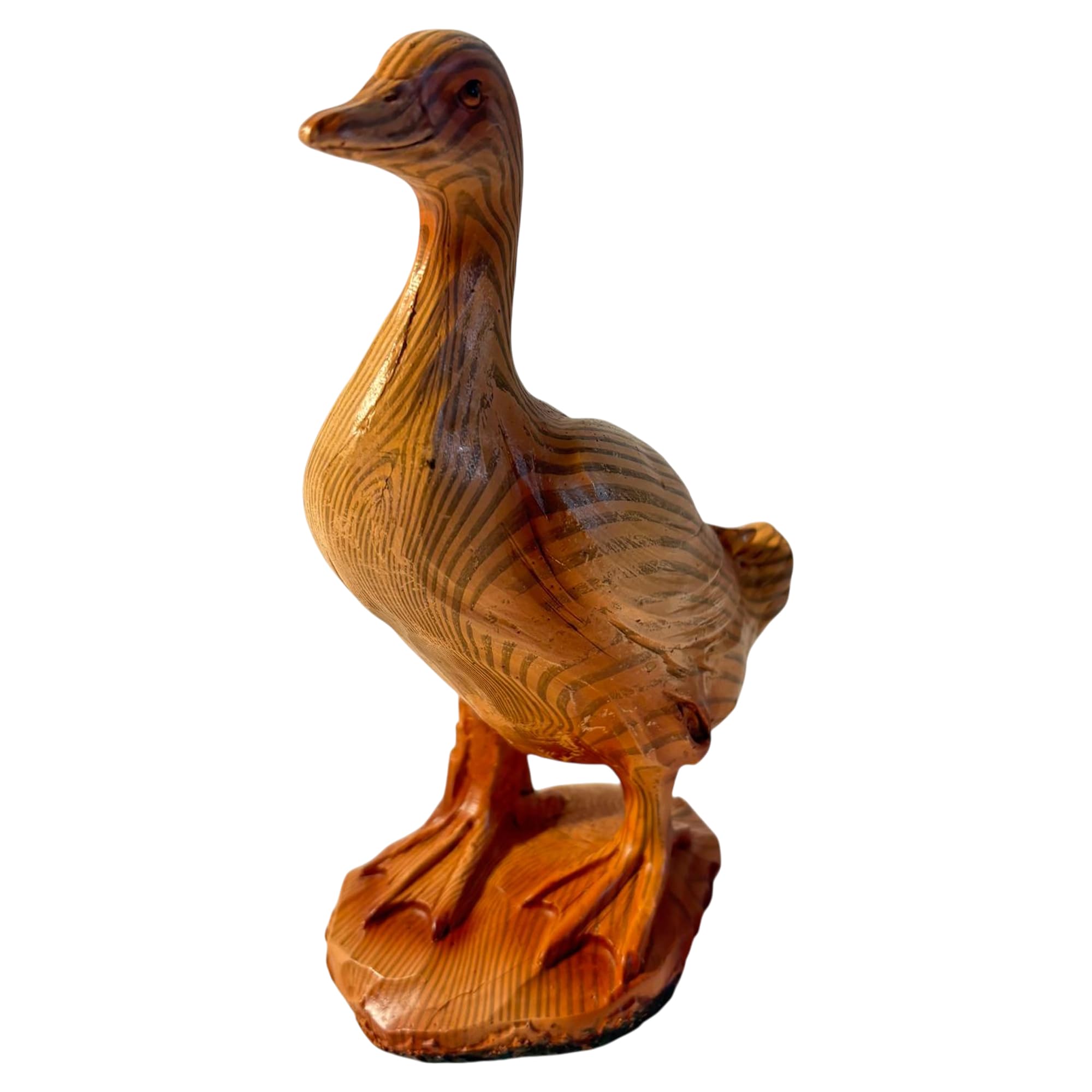 Thorness 𝗚𝗢𝗢𝗦𝗘 𝗙𝗜𝗚𝗨𝗥𝗜𝗡𝗘 Rustic Wood-Look Figurine Farmhouse Bird Home Decor