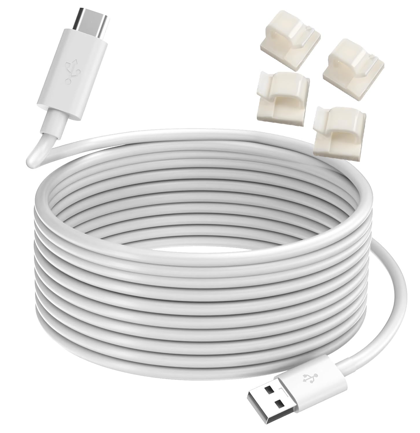 ZHHSUNY 13ft Charger Cable Baby Monitor Cord,Replacement for LBTech,Owlet,Infant Optics,Eufy,Moonybaby,VAVA,Micro USB Charger Cable
