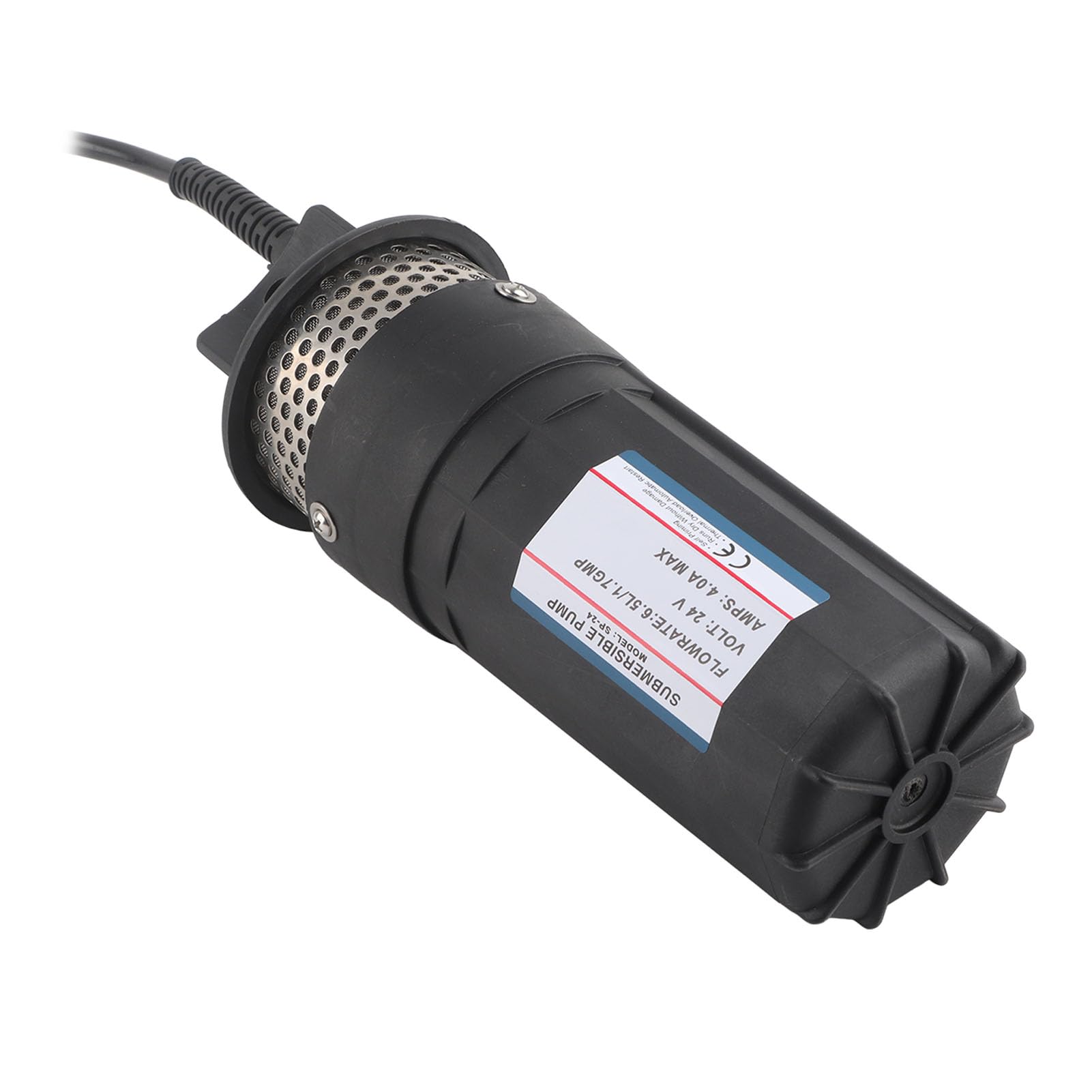 Bomba de Agua Sumergible Solar, Elevación de 230 Pies, 6,5 L, Bomba de Agua de Pozo Profundo para Estanque de Riego, 24V CC (Negro)