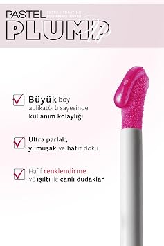 pastel Plump Up Extra Hydrating Plumping Gloss - Plumping Lip Gloss, 207 Mariposal, 5.3 Ml