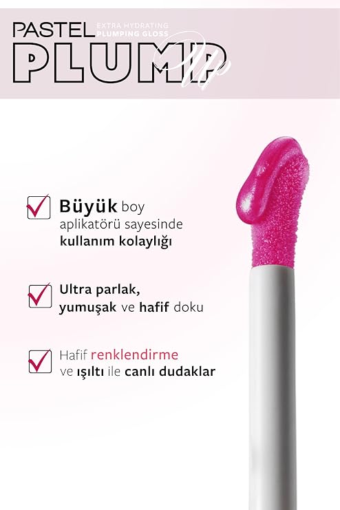 pastel Plump Up Extra Hydrating Plumping Gloss - Plumping Lip Gloss, 207 Mariposal, 5.3 Ml