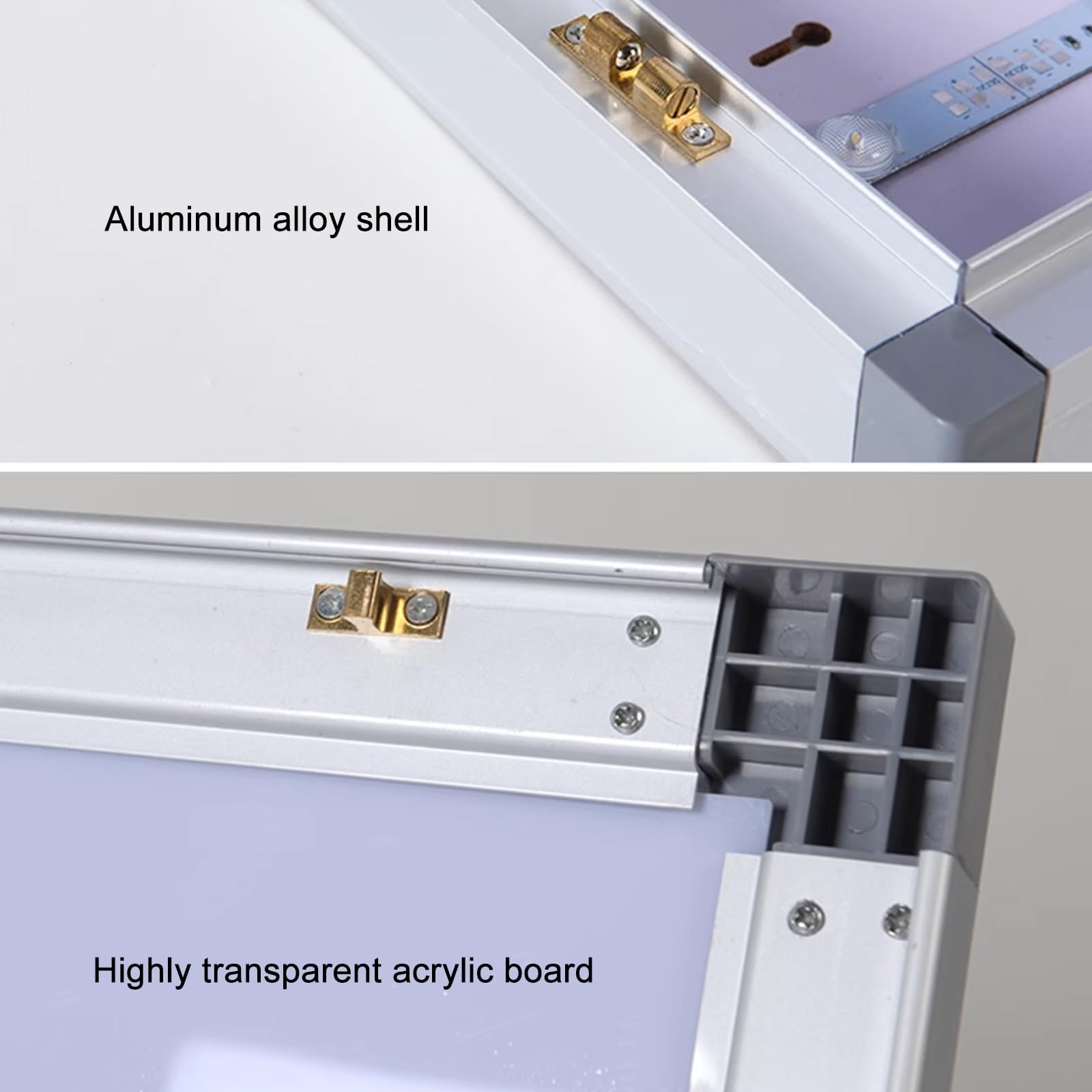 Illuminatore per Pellicole a Raggi X Led Schermo Radiografico Ultrasottile 6,5 cm Staffa Cliniche Ospedaliere 40x47x6,5cm