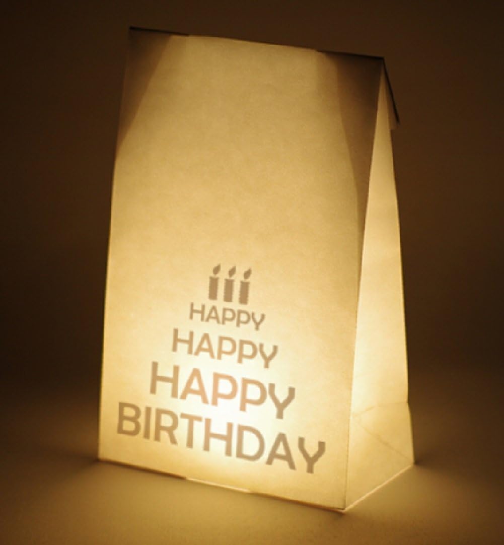 Envelope Light With Message, Gift Night Lights, Romantic Dim Mood Lamp 4 Type (Happy Birth)