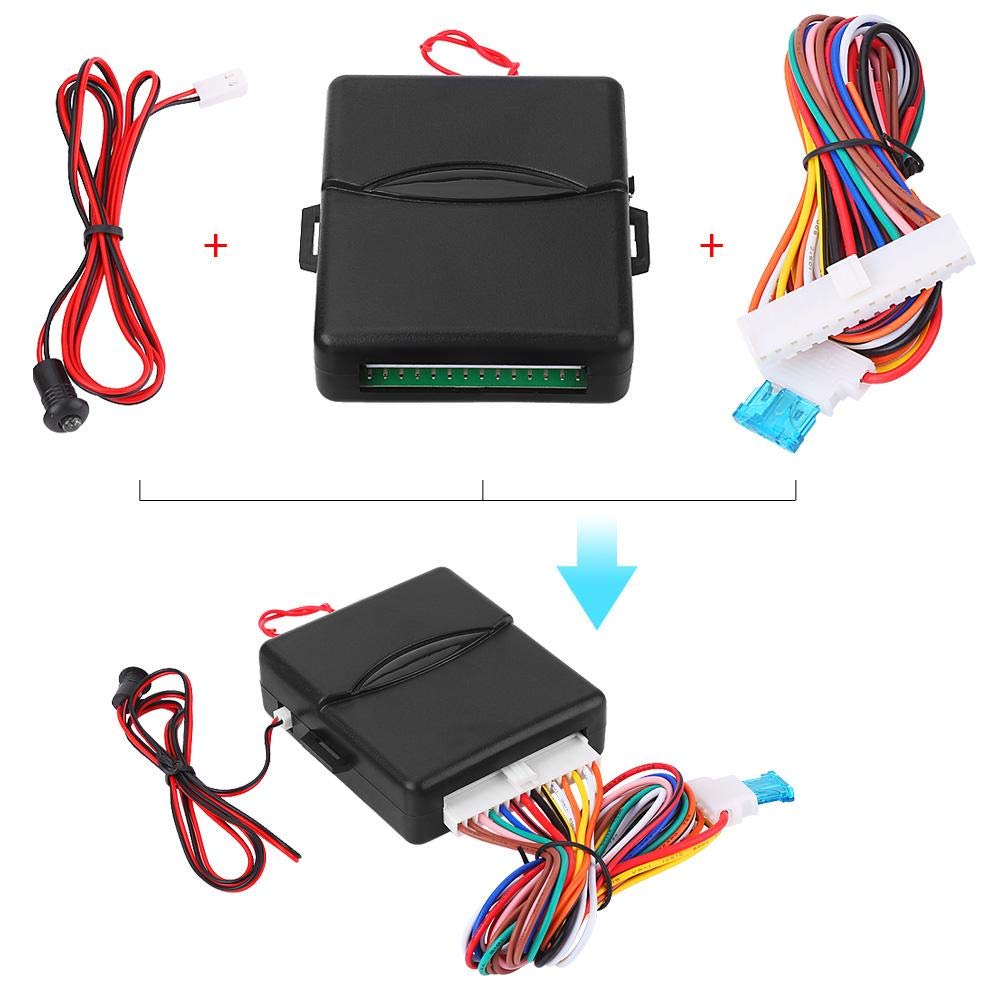 kit cierre centralizado universal-Duokon 12V Universal Car Door Lock de entrada sin llave con kit de caja de control central remoto de liberación del maletero