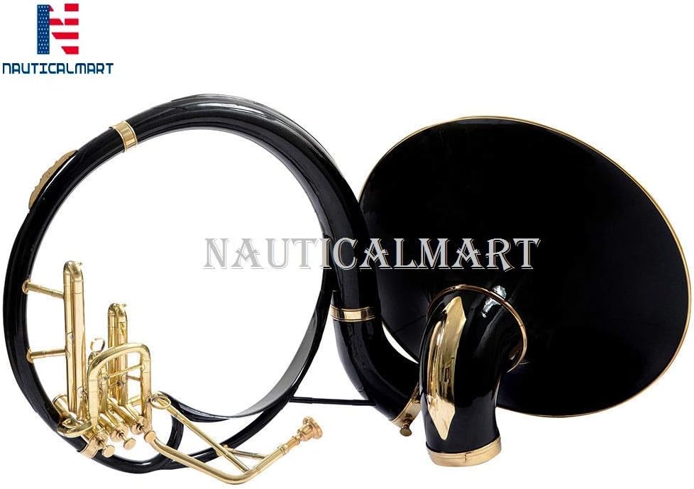 Brass Sousaphone 22" Valve Big Tuba Made Of/Full Brass W/Bag Tubas Black Finish Musical Instrument Gift