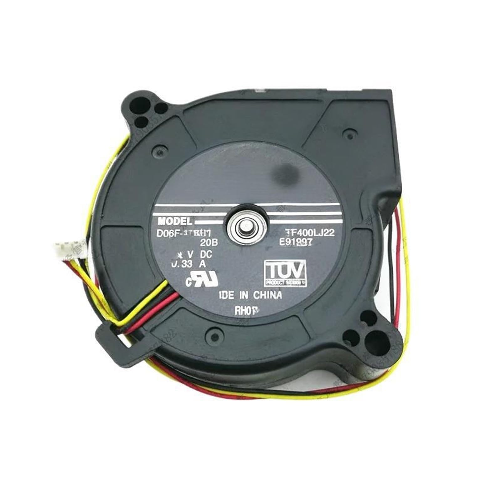 UITGVDQAT D06F-12BS1 20B DC 12V 0.33A 60x60x25mm 3-Wire Server Cooling Fan