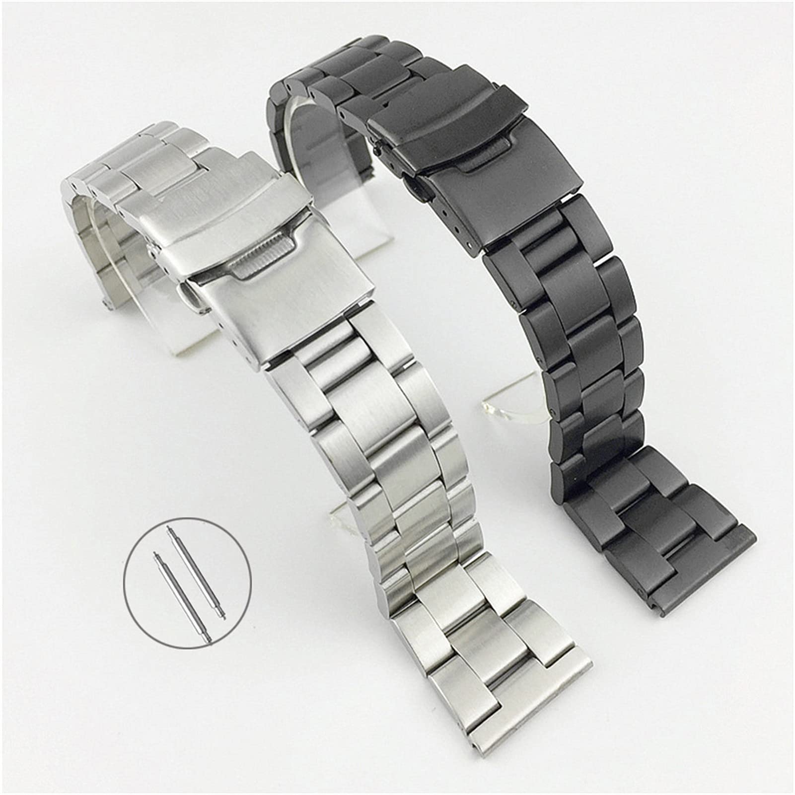 Pasek do zegarka Quick Release Mesh Pleciony metalowy pasek ze stali nierdzewnej dla mężczyzn i kobiet Regulowany 18 mm, 20 mm, 22 mm Bransoletka / 18 mm/srebrny
