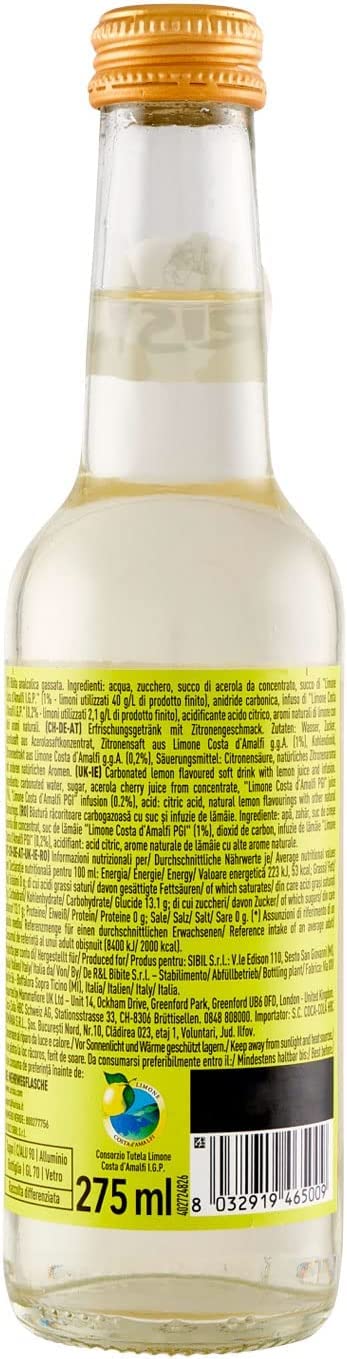 Lurisia Gazzosa Bibita Analcolica Gassata Boisson gazeuse rafraîchissante 24 x 27,5 cl