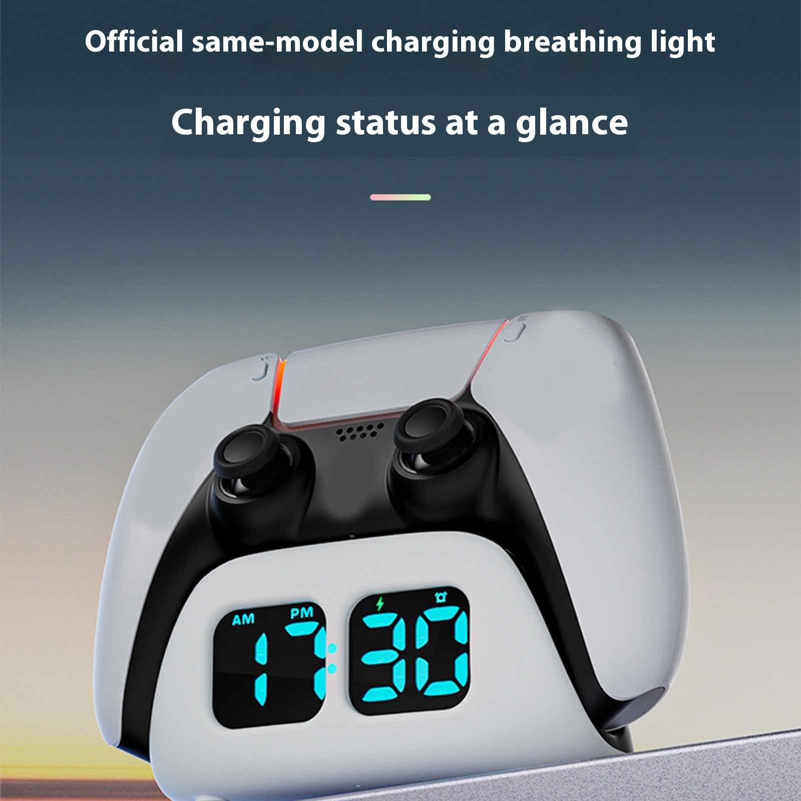 Gamepad Supporto di Ricarica Per Controller Dock Con Display Tempo Orologio & Luce Accessori Da Gioco Dock Con Sveglia Display