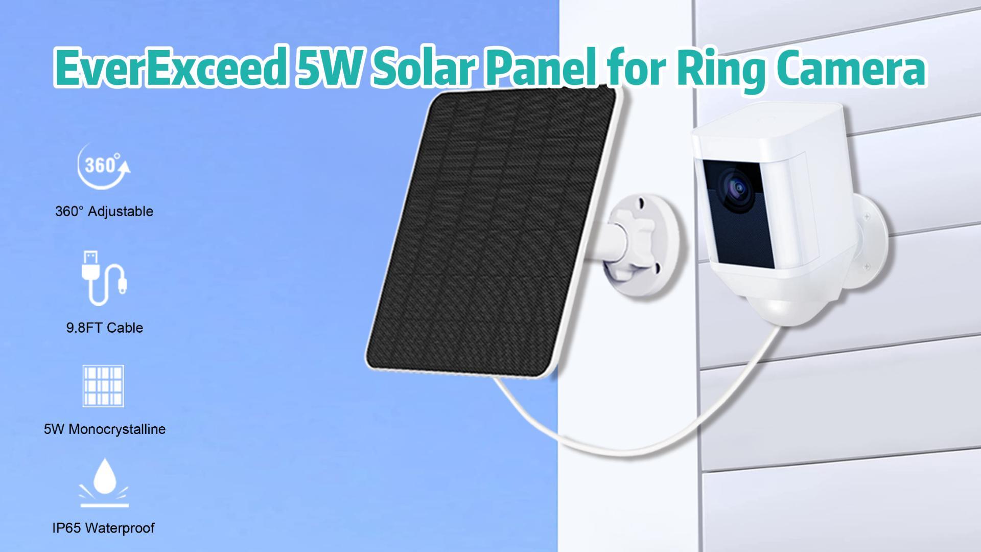 Amazon.com : Solar Panel for Ring Camera, 5W Solar Panel Charger